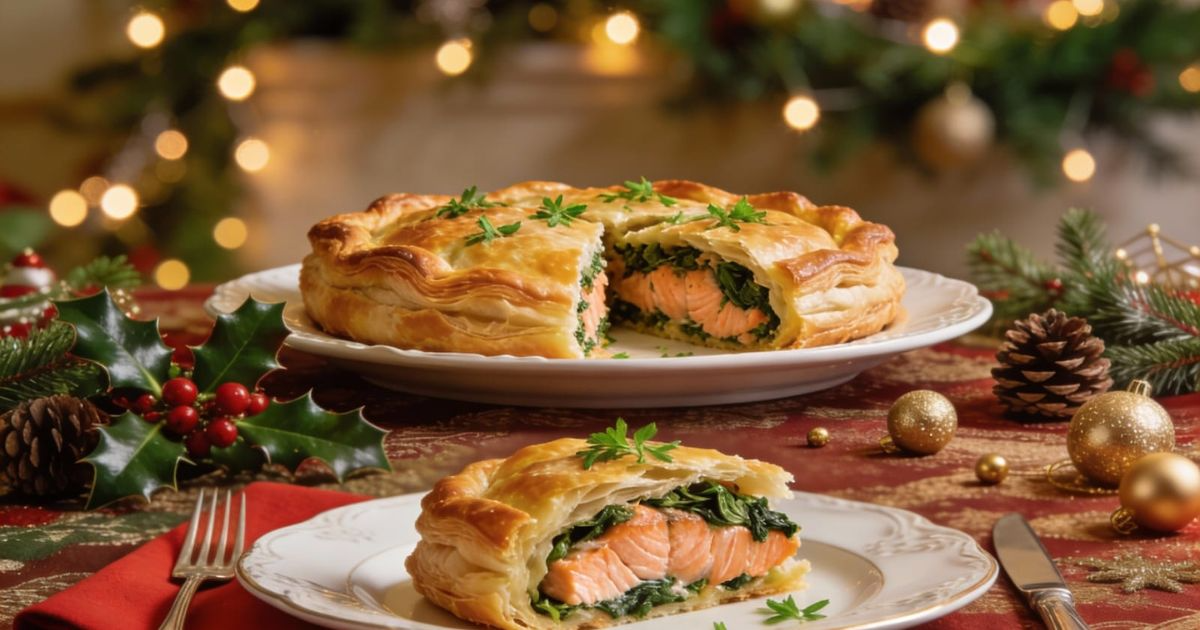 salmon spinach puff pastry